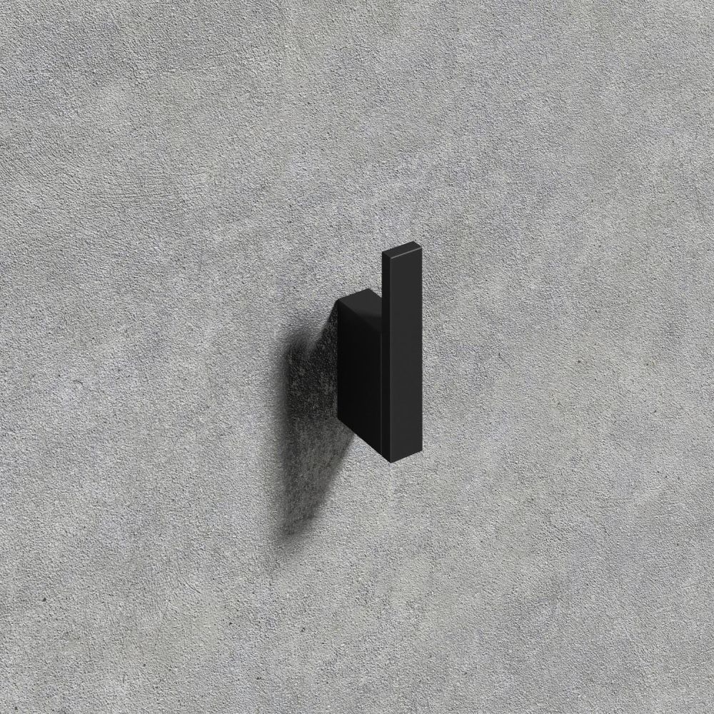 Cubic Matt Black Robe Hook