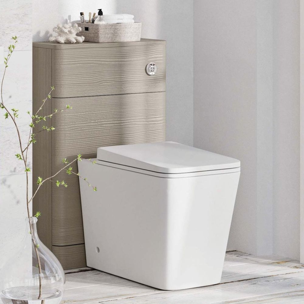 Esk Textured Stone Grey WC Unit