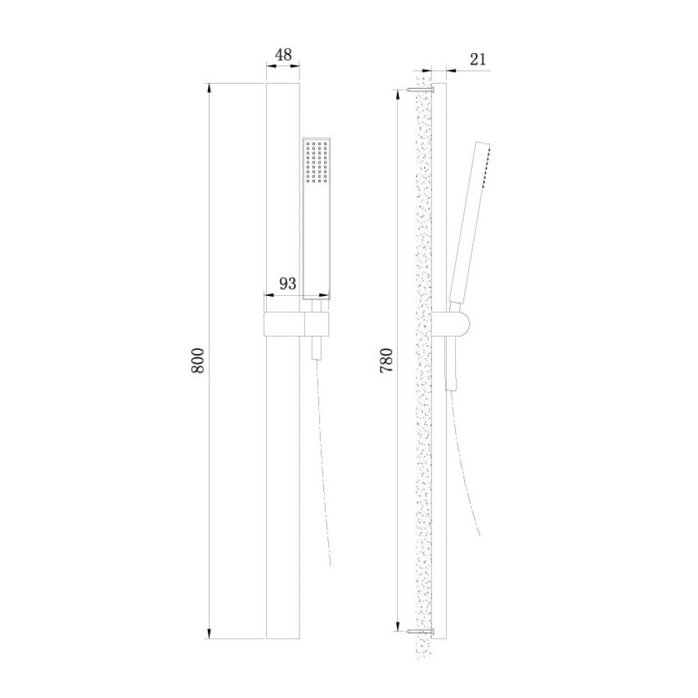 Baylin Gunmetal Slide Rail Kit