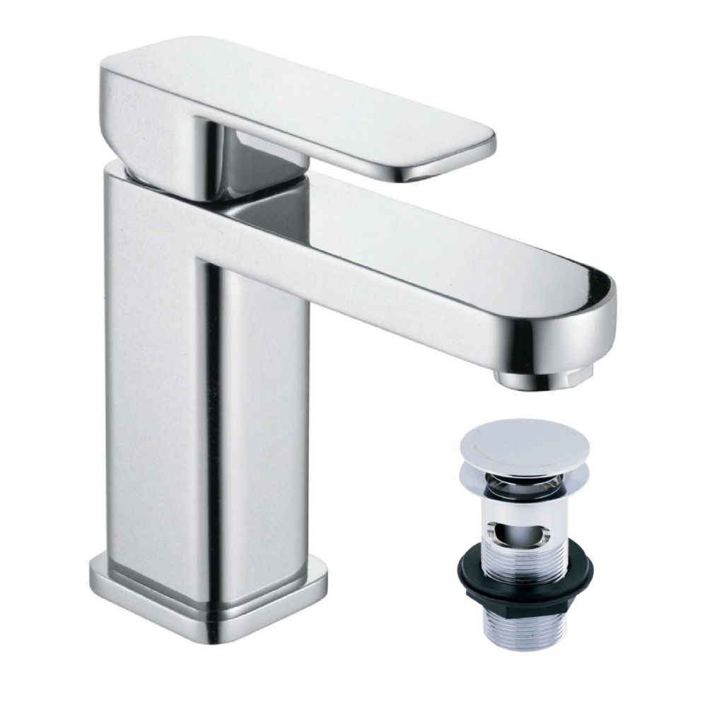 Venture Chrome Basin Mixer Tap & Waste