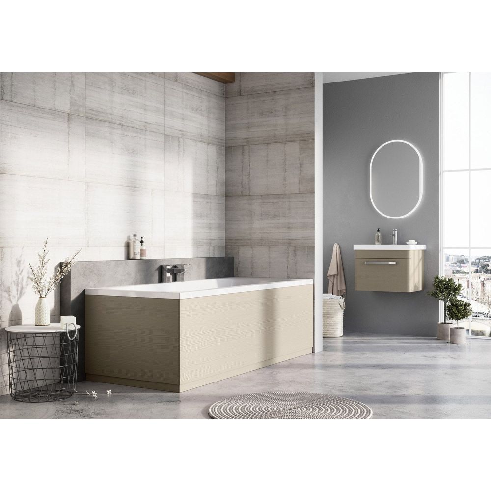 Esk Textured Stone End Bath Panel 800mm