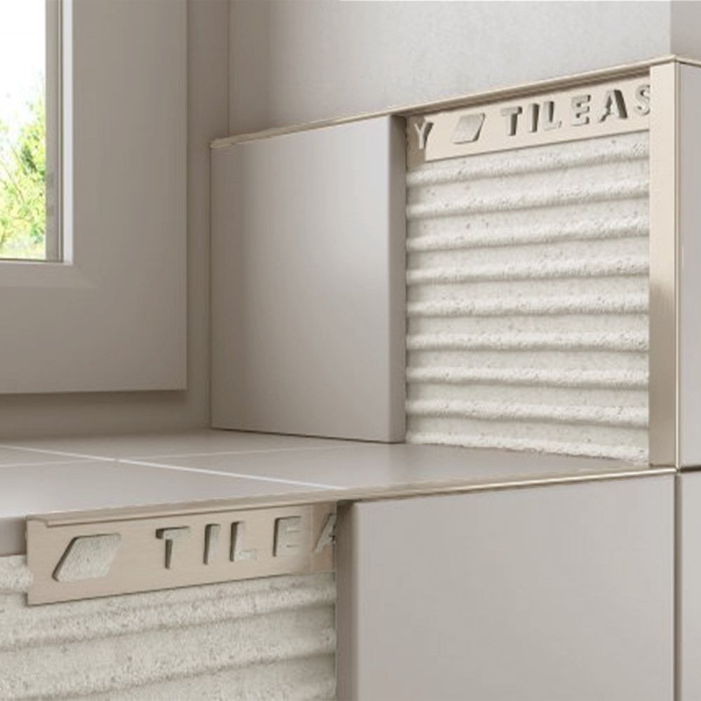 Tileasy Square 12mm Textured Sand Tile Trim