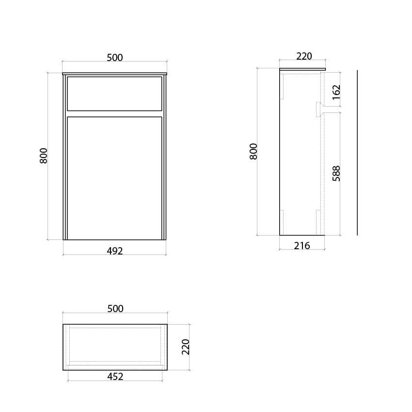 Newbury WC Unit Spec Drawing