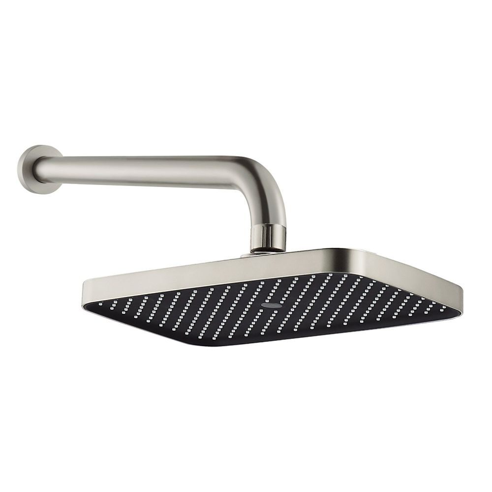 Flint Brushed Nickel Square Shower Head & Arm