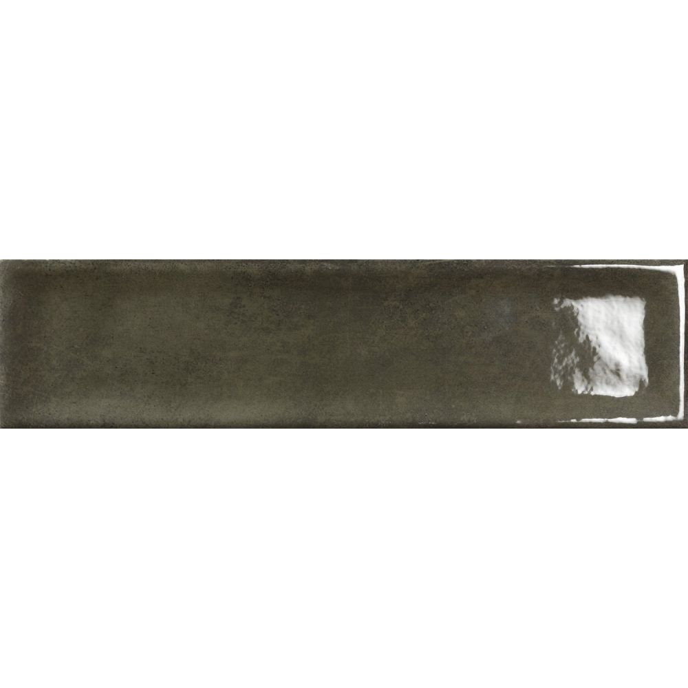 Navajo Oliva Gloss Ceramic Brick Tile 75x300mm