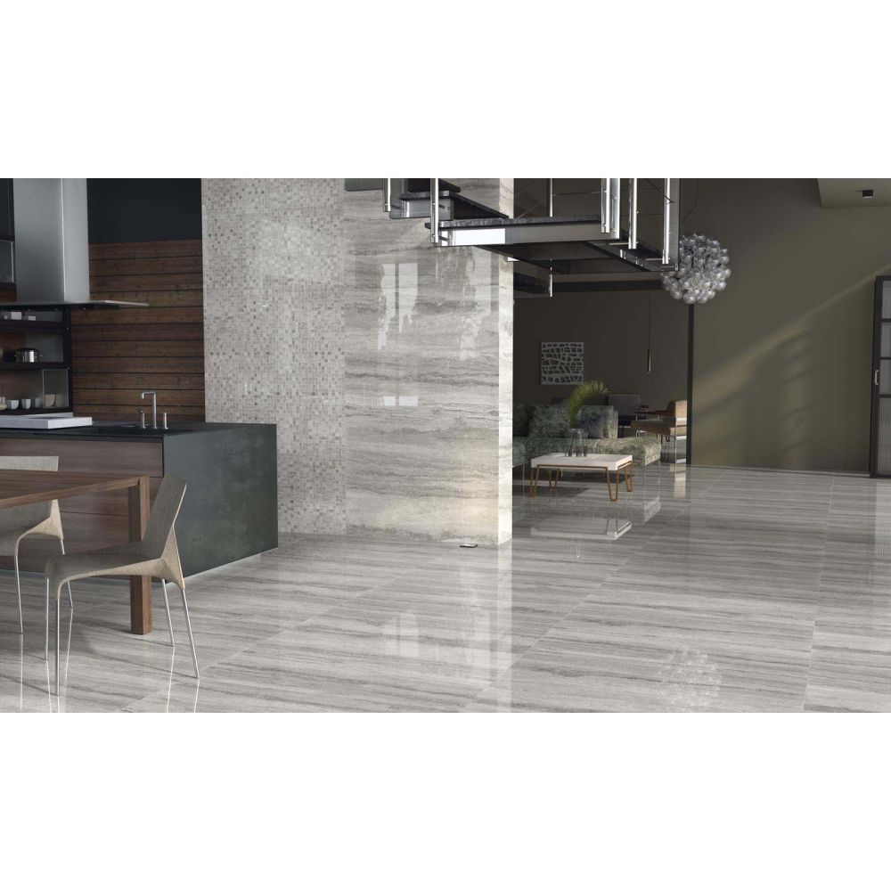 Garcia Gris Rectified Polished Porcelain Tile 290x840mm