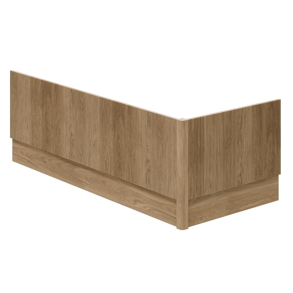 Wish Ribbed Front Bath Panel in Natural Oak