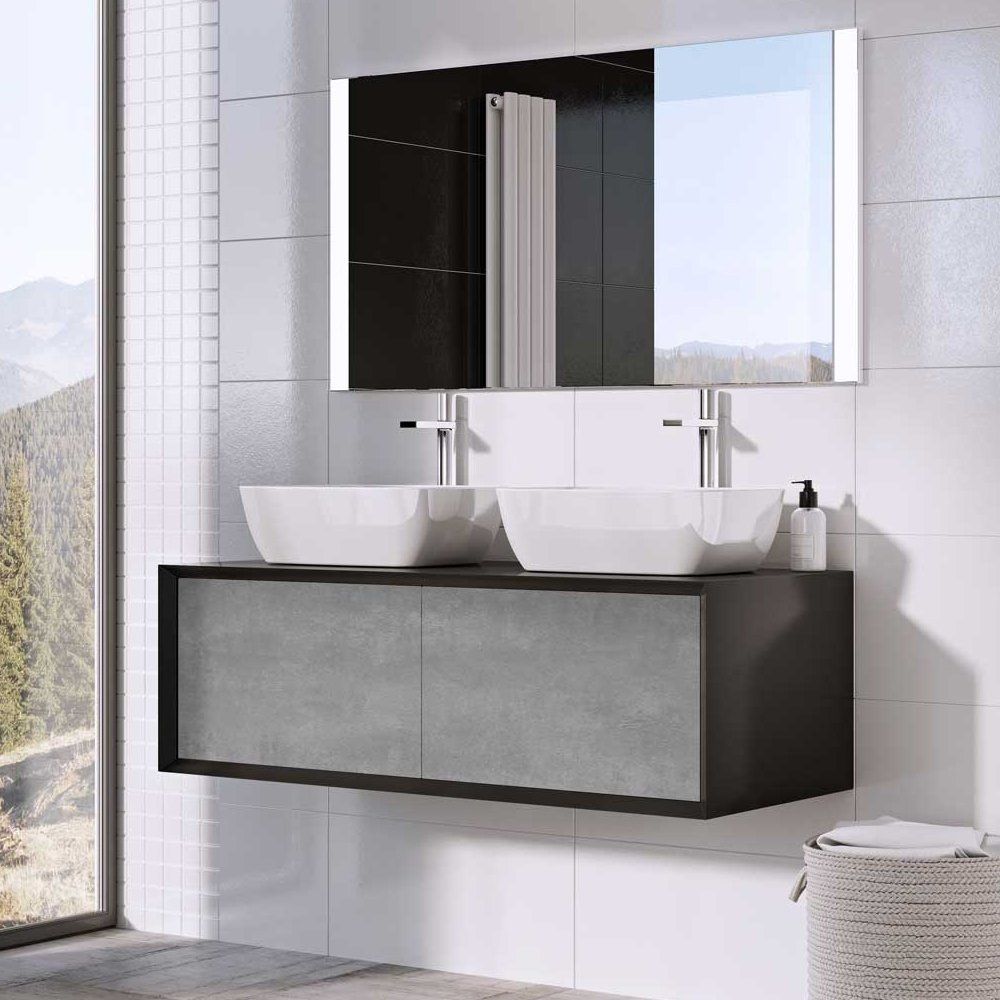 Neptune Illuminated LED Heated Bathroom Mirror 1200x650mm Lifestyle