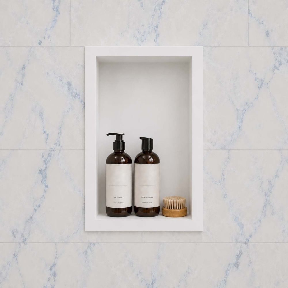 Vero Wall Panel Single Shelf Recessed Shower Niche
