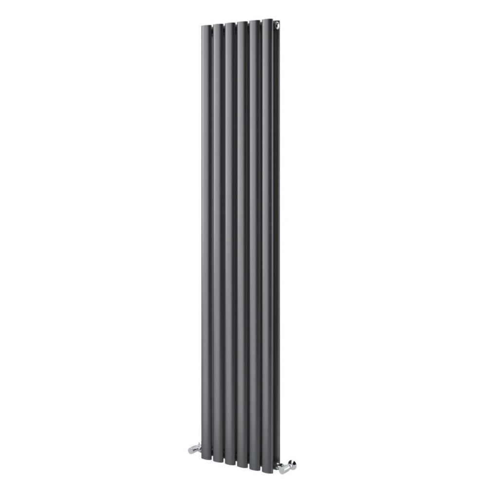 Islington Grey Double Vertical Radiator 1800x472mm