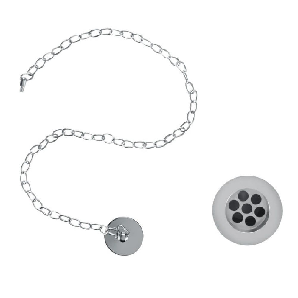 Burlington Chrome Plug & Chain Slotted Basin Waste