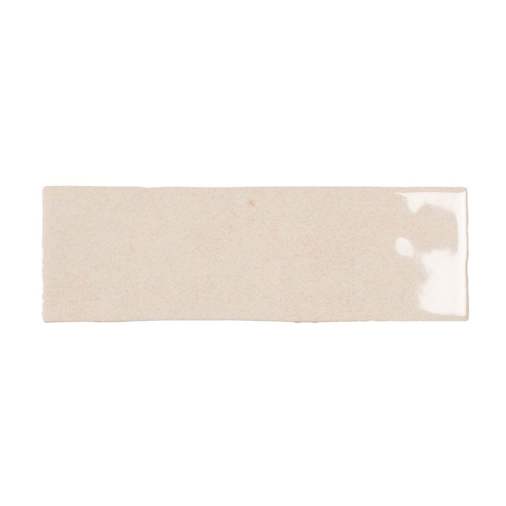 Napoli Beige Gloss Porcelain Brick Tile 200x65mm