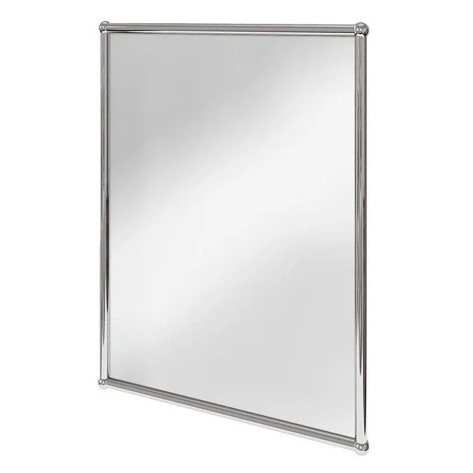 Burlington Rectangular Chrome Framed Traditional Bathroom Mirror A11CHR