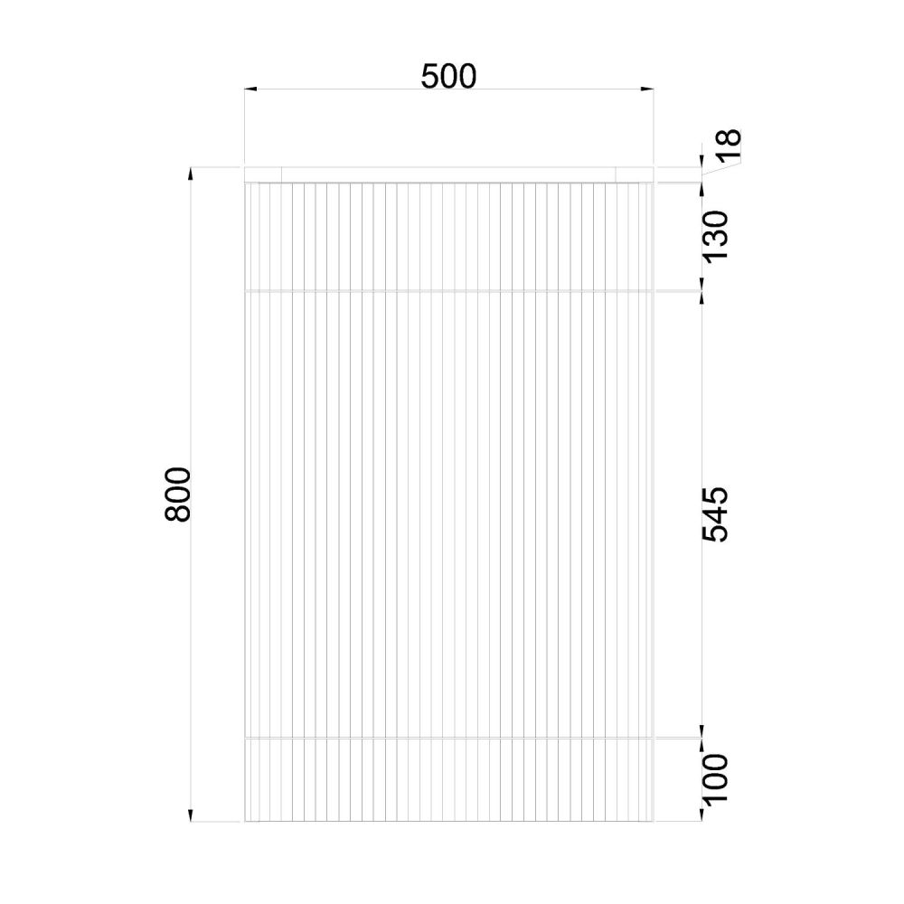 Soar Ribbed White WC Unit dimensions 1