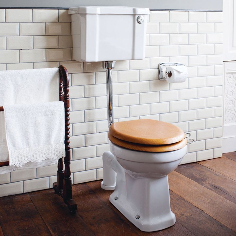Burlington Traditional Low Level Toilet with Push Button