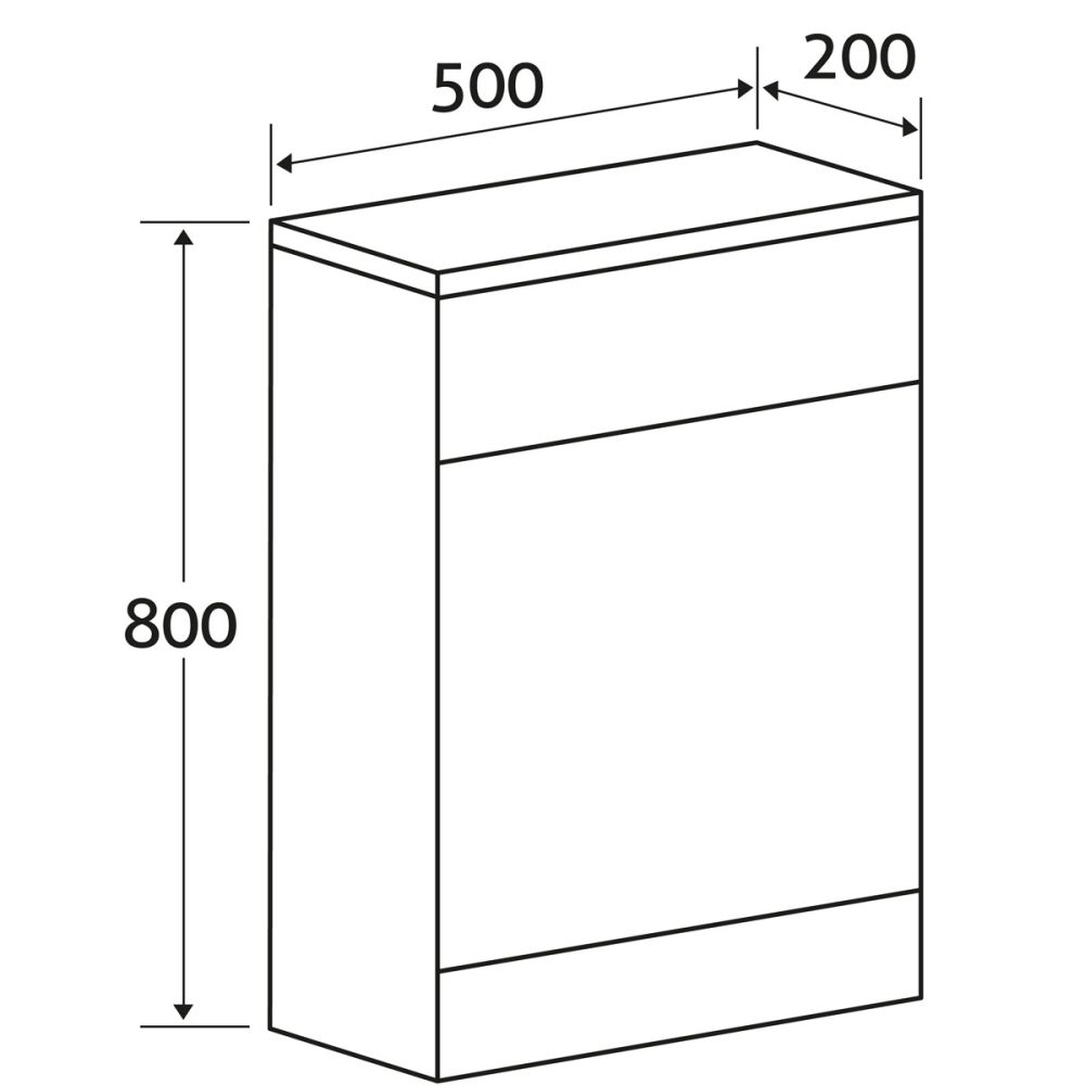 Nante Grey Ash WC Unit
