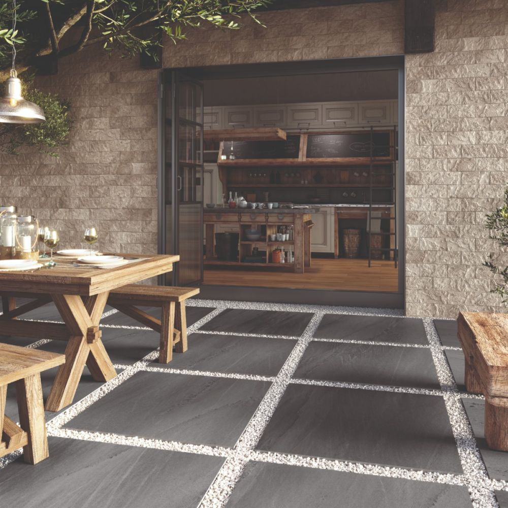 Oakland Crema Textured Porcelain Tile 250x125mm