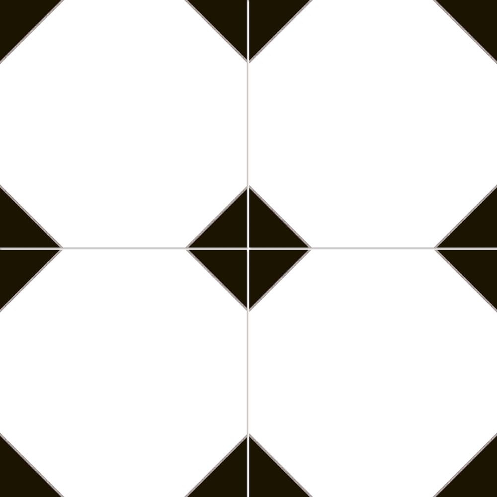 Chesterton Victorian Chequered Ceramic Tile 450x450mm