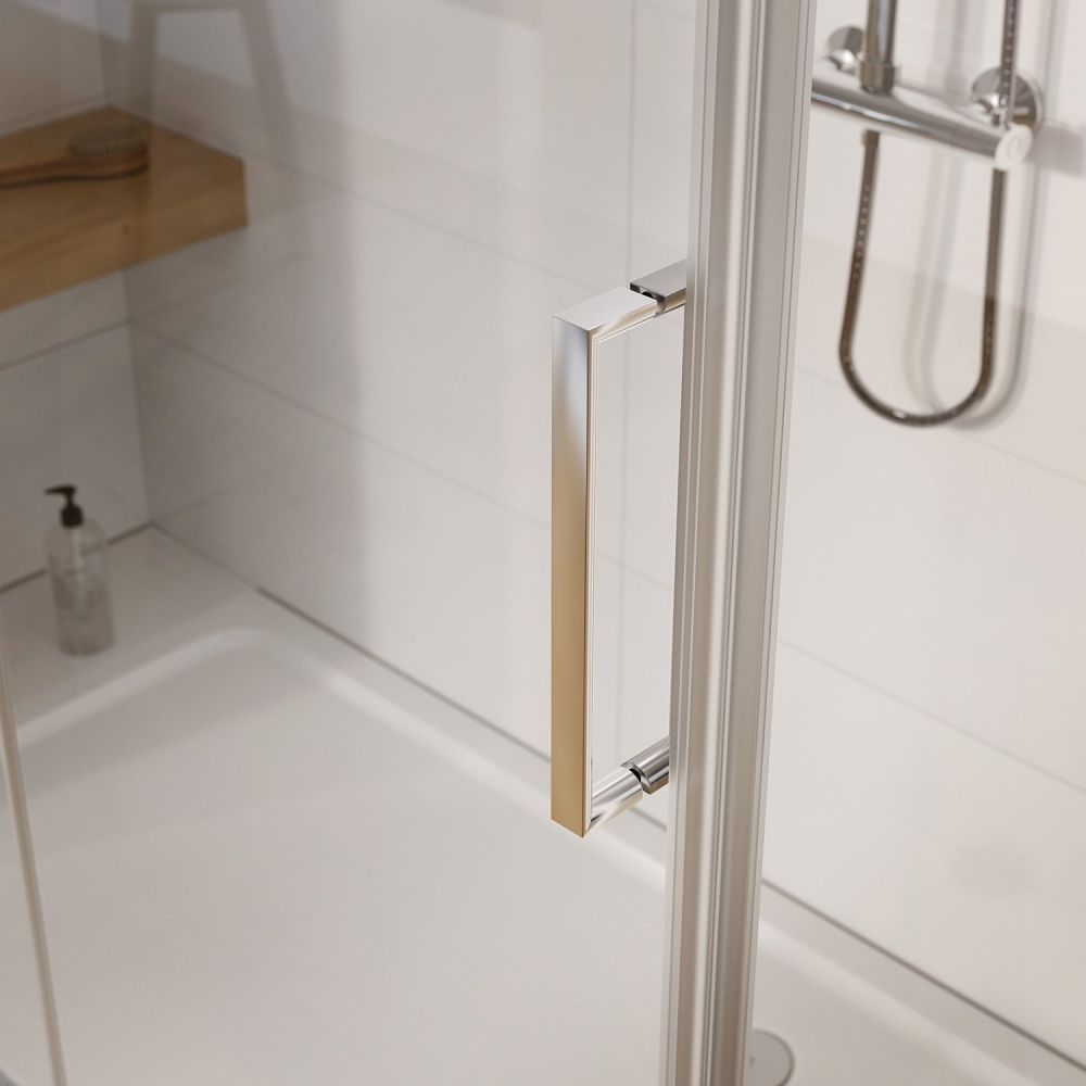 Lanka Chrome Hinged Shower Door