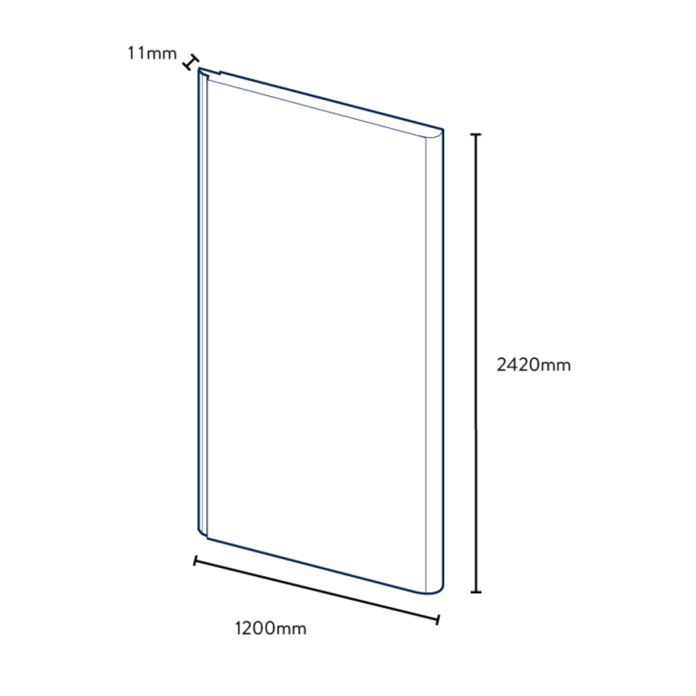 Postformed Waterproof Shower Wall Panel