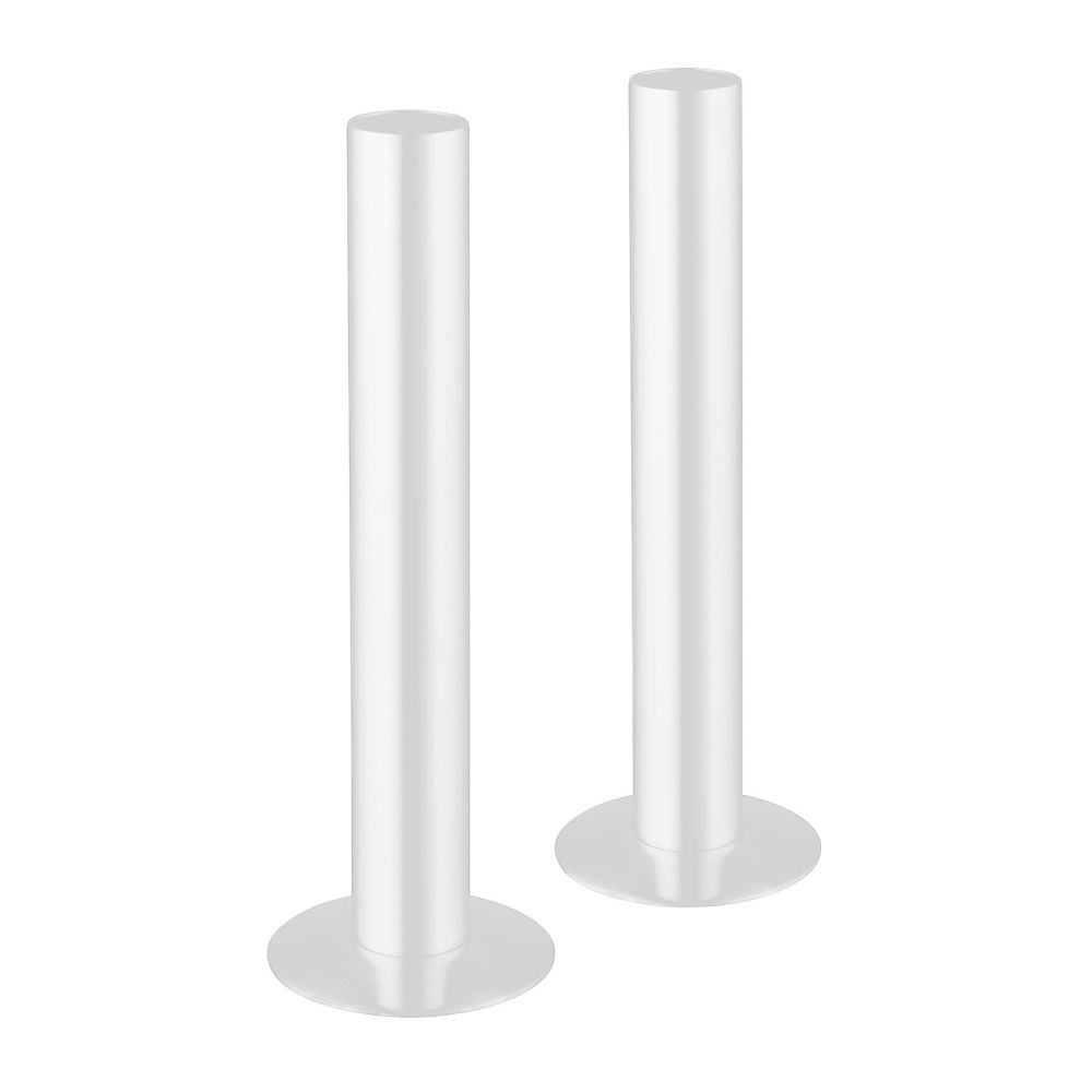 White Radiator Pipe Sleeve Kit 130mm