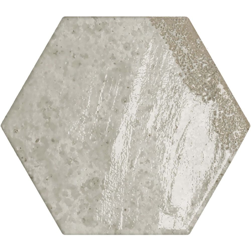 Bergamo Grey Porcelain Hexagon Tile 150x130mm