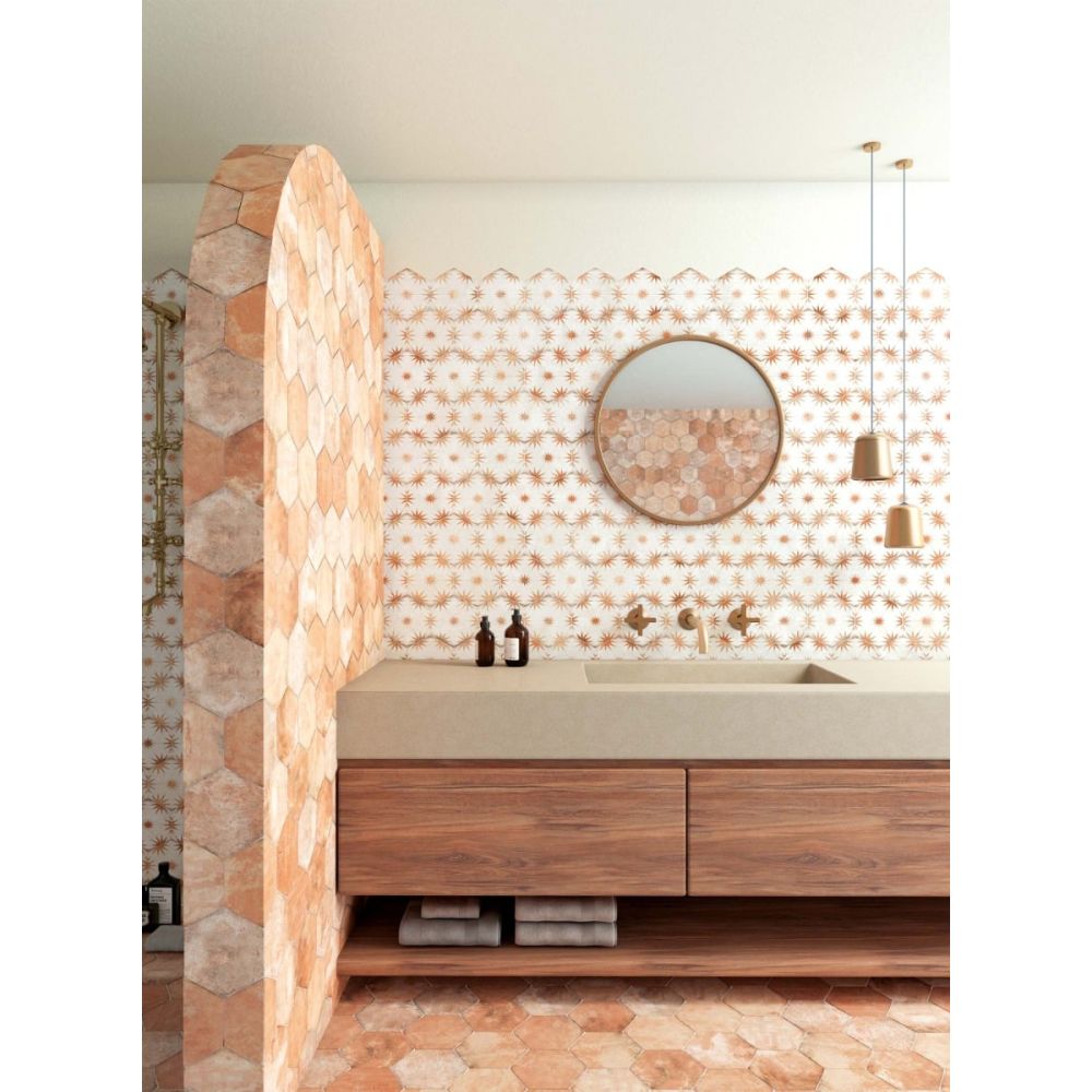 Elise Decor Cotto Hexagon Matt Porcelain Tile 228x198mm