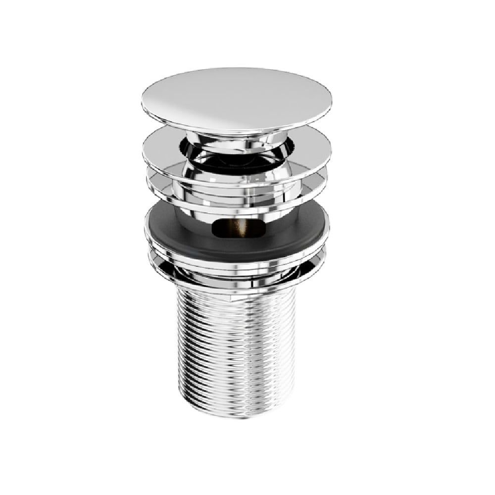 Burlington Chrome Basin Push Button Slotted Waste