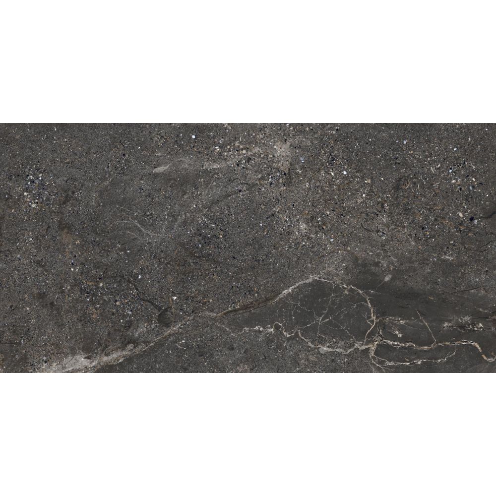 Zoltan Graphite Stone Effect Matt Porcelain Tile 600x1200mm