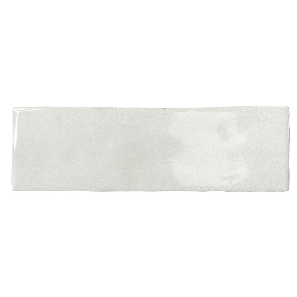 Borneo Soft White Crackle Gloss Porcelain Tile 65x200mm