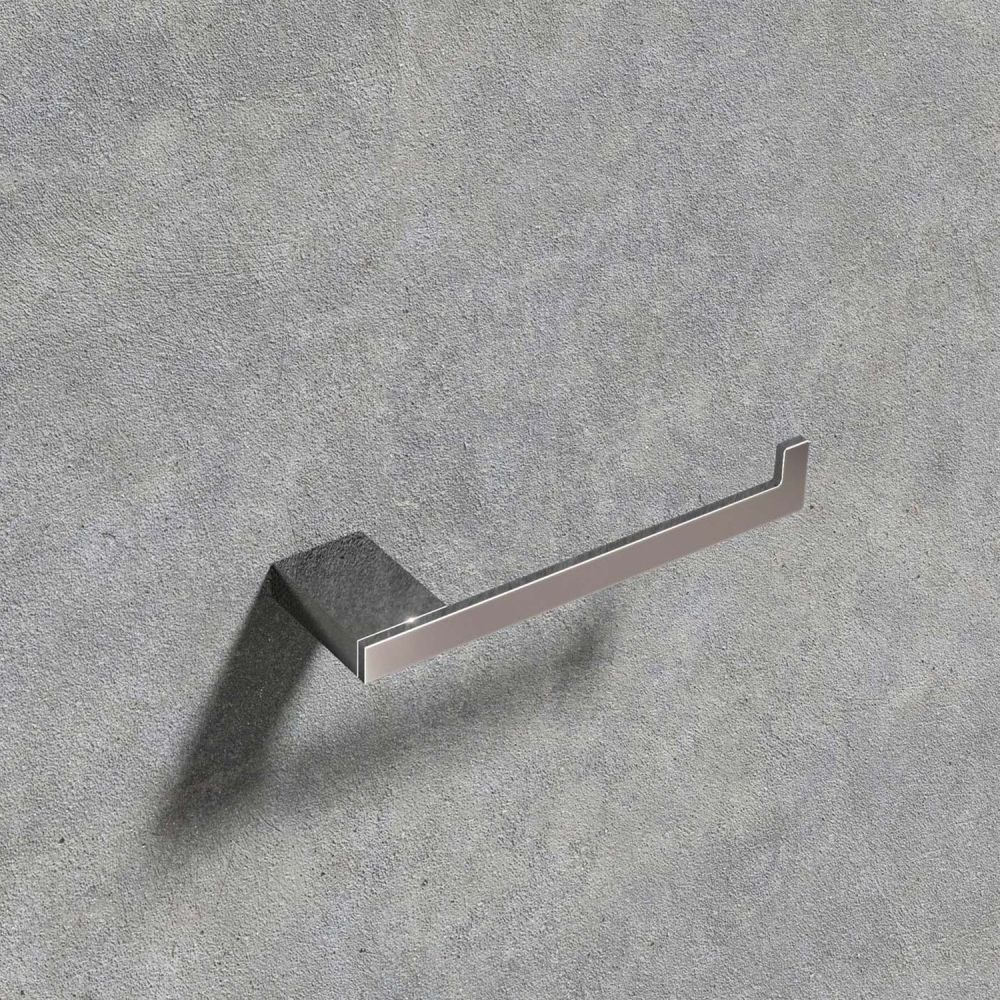 Cubic Chrome Toilet Roll Holder