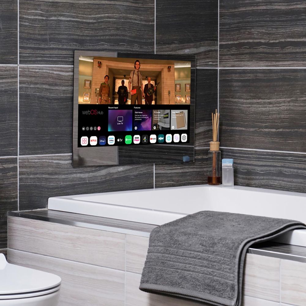 ProofVision Mirrored 32" Waterproof Smart Bathroom TV - PVB32MW