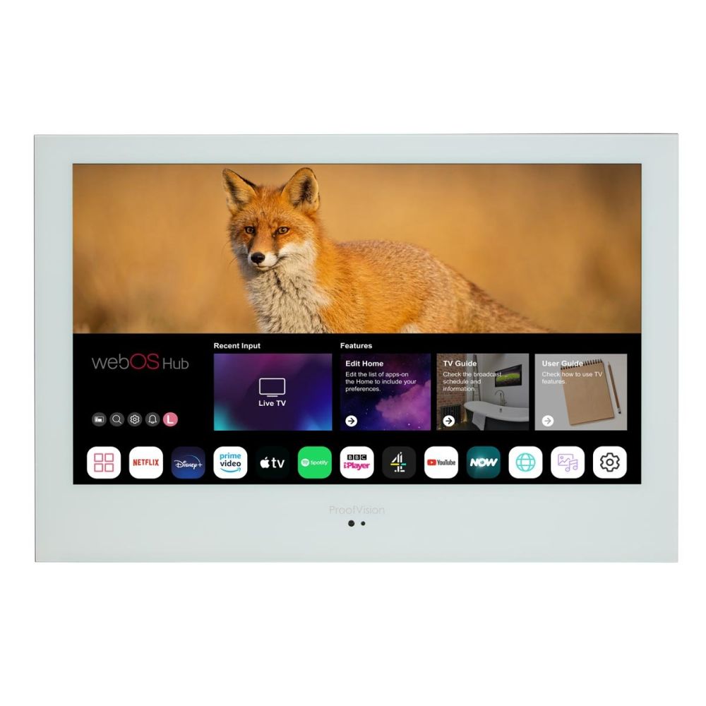 ProofVision White 43" Waterproof Smart Bathroom TV - PVB43WW