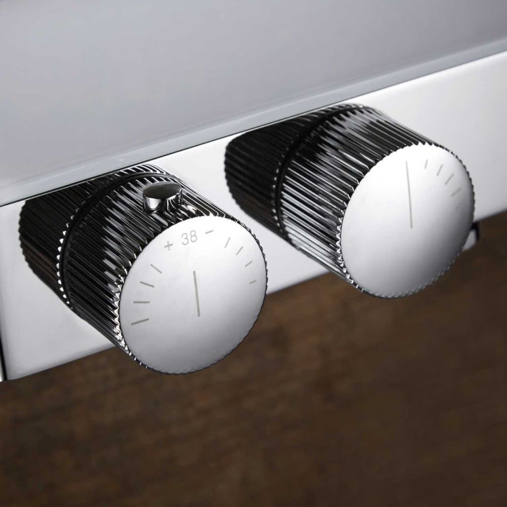 Baylin Aris Round Thermostatic Chrome Shower Pack