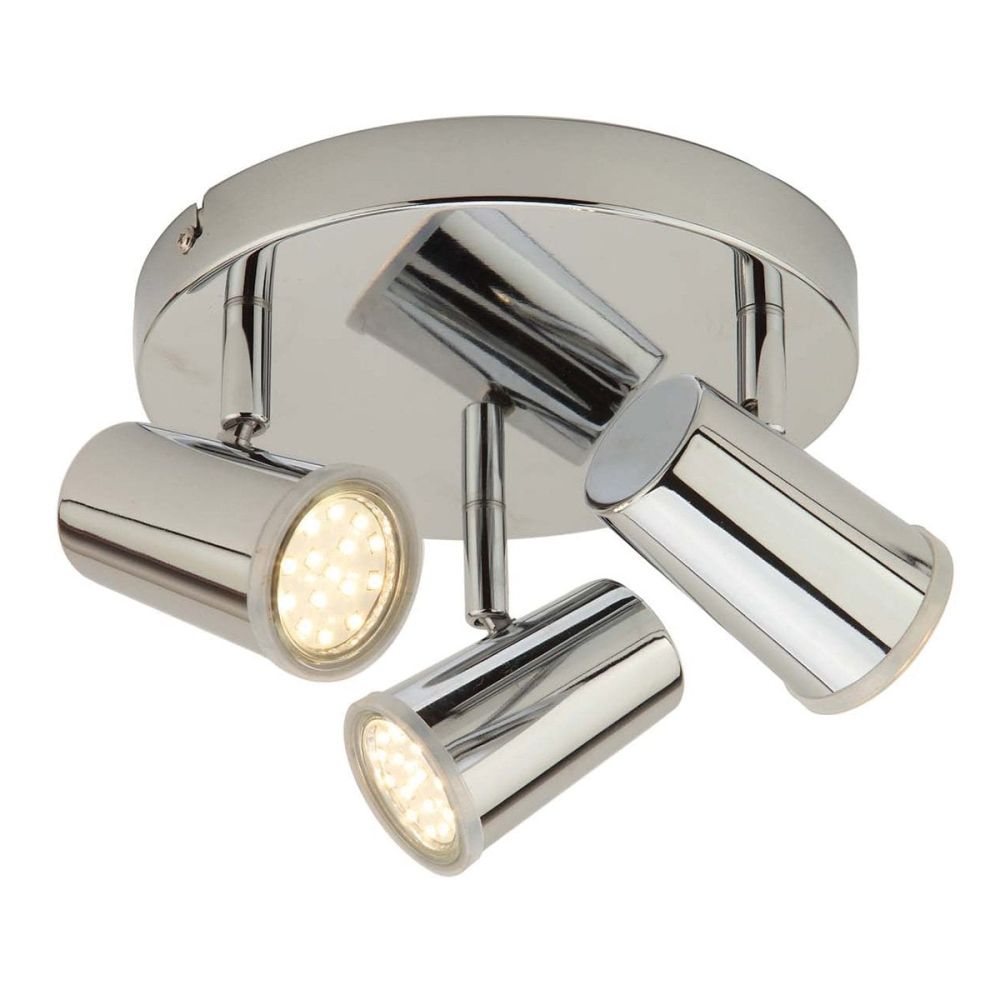 Florida Chrome 3 Spotlight Ceiling Plate