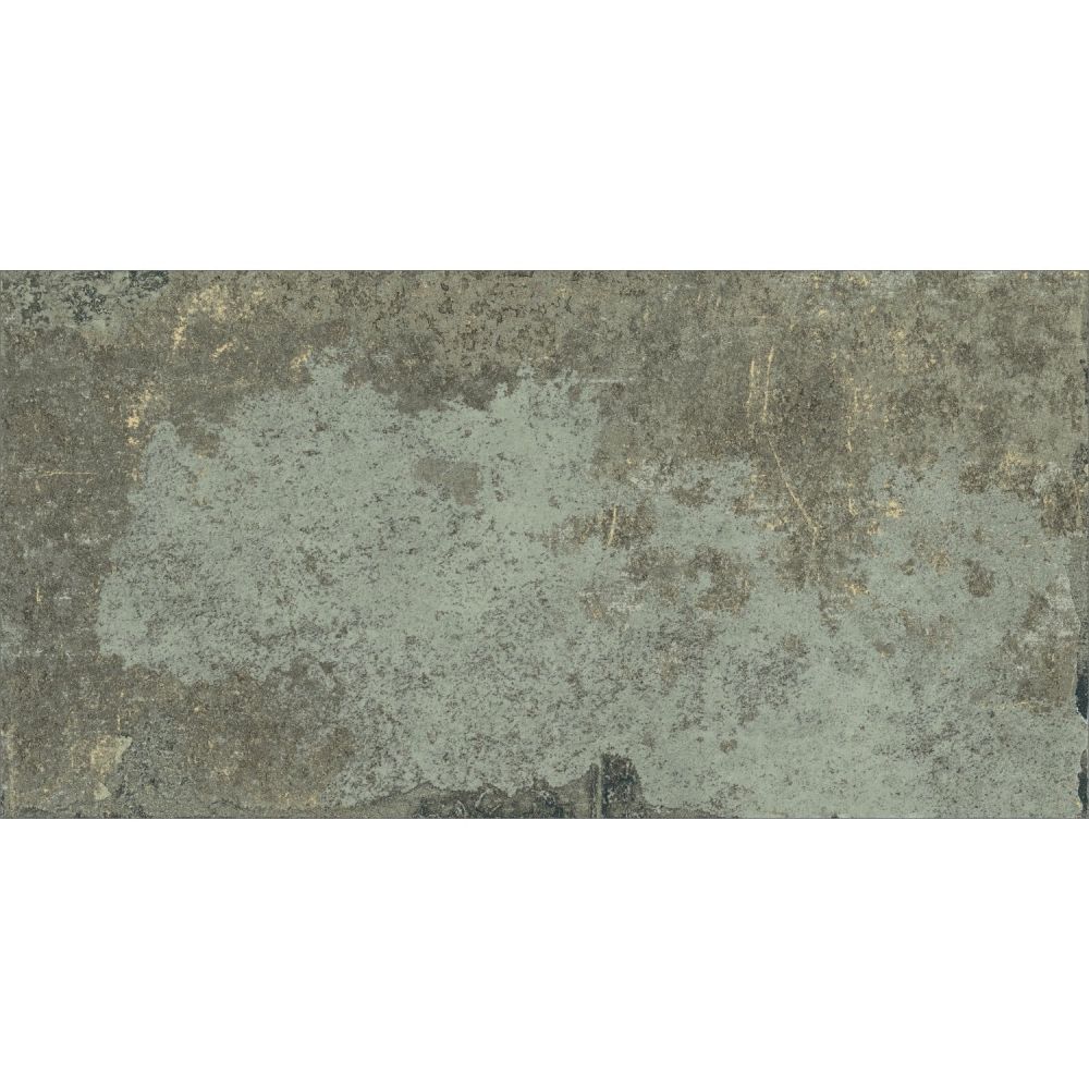 Brunel Green Lappato Porcelain Concrete Tile | Metallic Effect