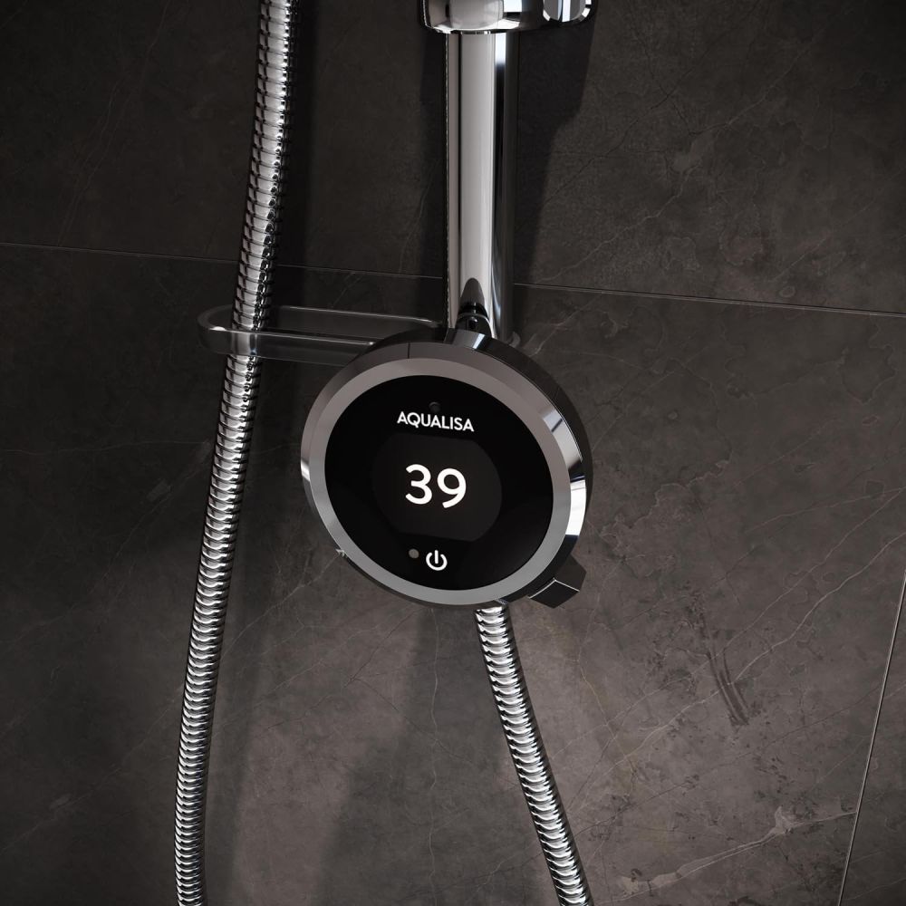 Aqualisa Quartz Touch Exposed Smart Shower with Adjustable Head - Hp/Combi