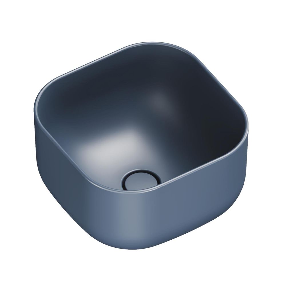 Micheli Matt Navy Square Countertop Basin