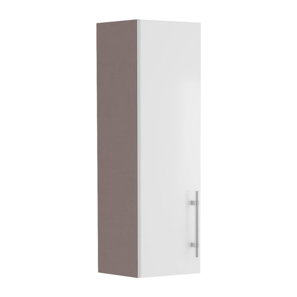Surrey White Gloss Single Door Fitted Furniture Cabinet 200mm