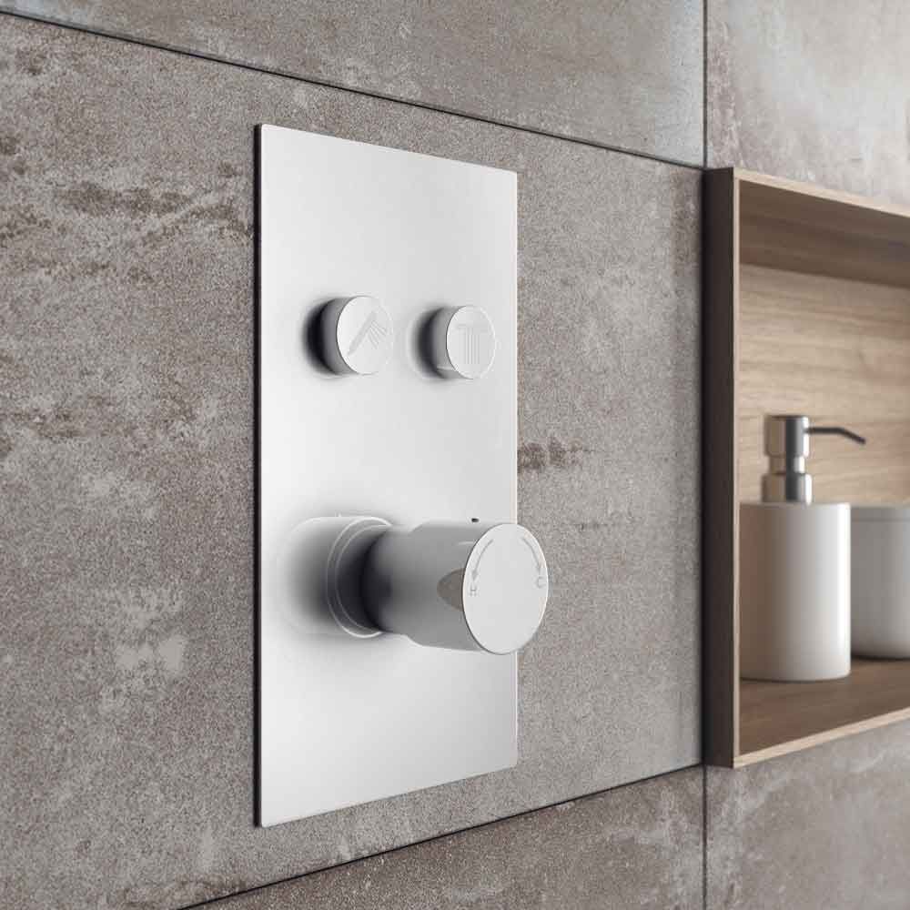 Concord Double Outlet Round Touch Control Concealed Shower Valve
