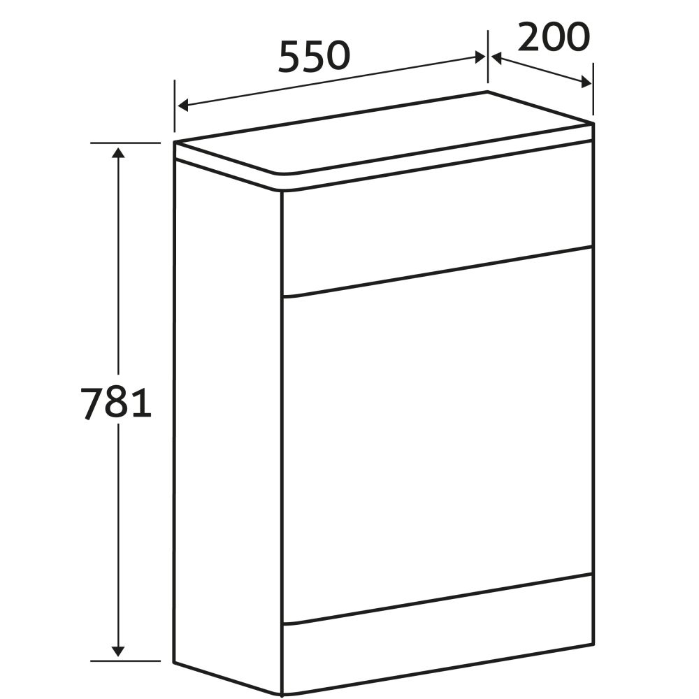 Esk Textured White WC Unit