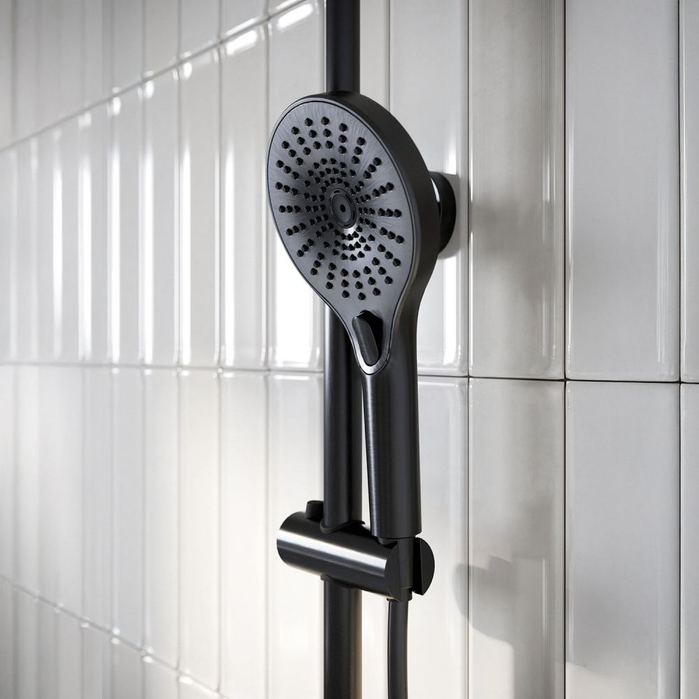 Moray Gunmetal Thermostatic Shower Pack