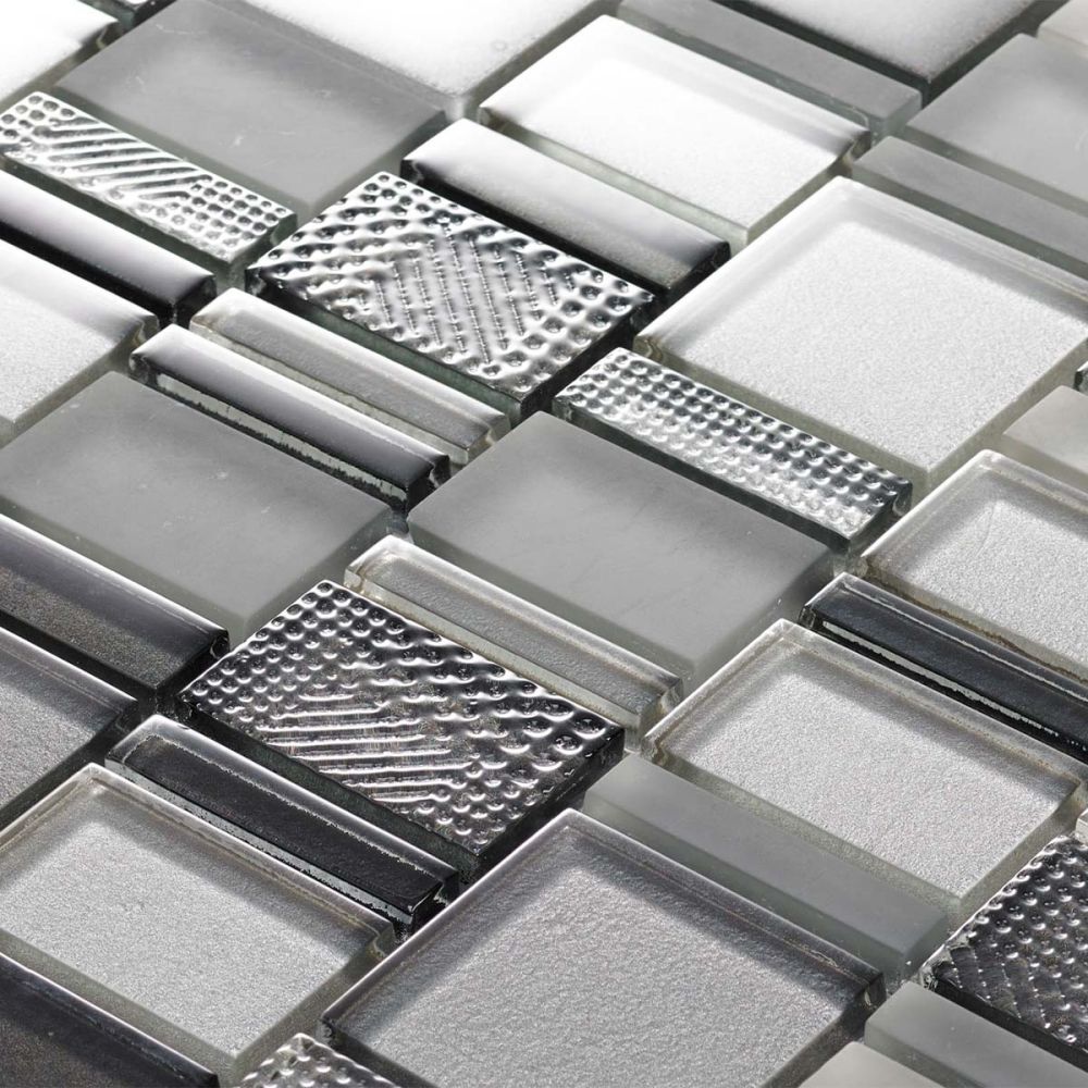 Brookfield Night Grey Mosaic 300x300mm