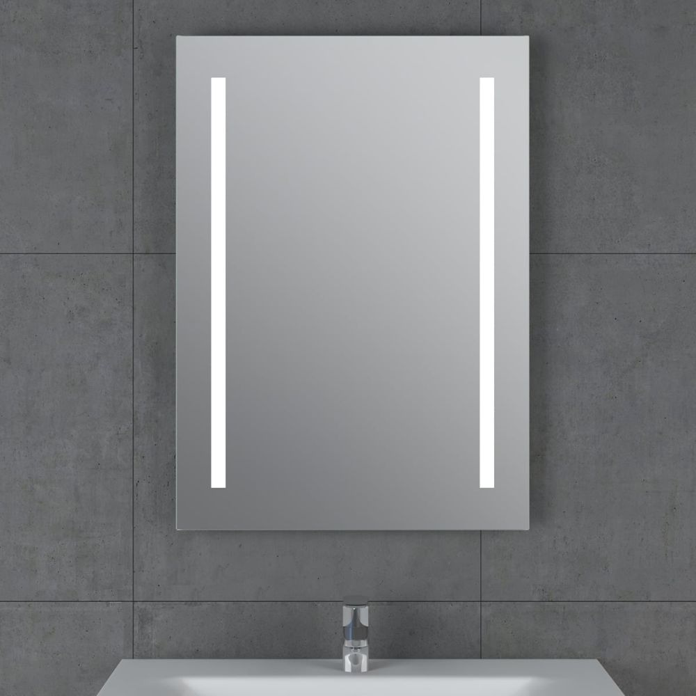 Siena Battery Operated LED Bathroom Mirror 500x700mm