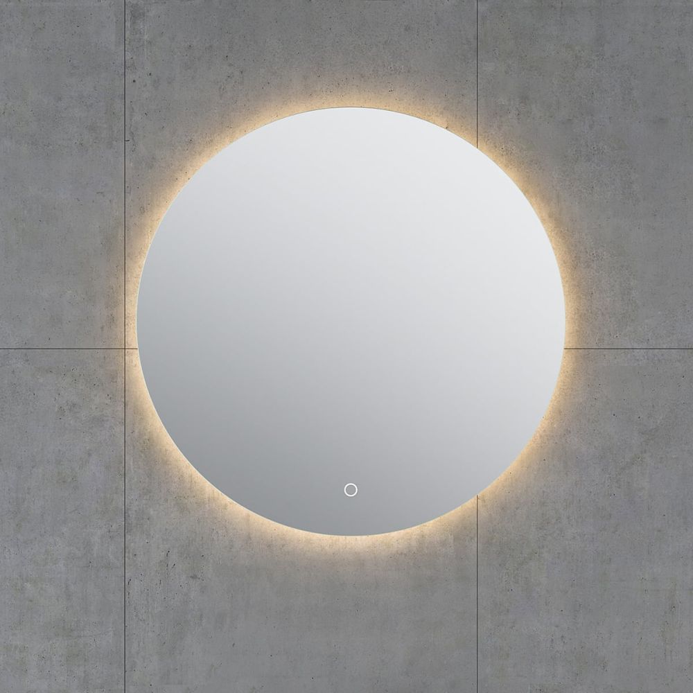 Felix Round Circle Backlit LED Heated Bathroom Mirror 600x600mm