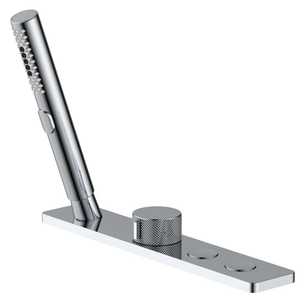 Coach Chrome Deck Mounted 2 Way Bath Shower Mixer Tap