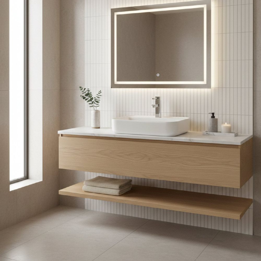 Zue White Rectangle Countertop Basin
