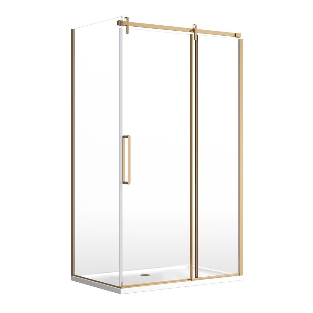 Ryland Brushed Gold Shower Side Panel