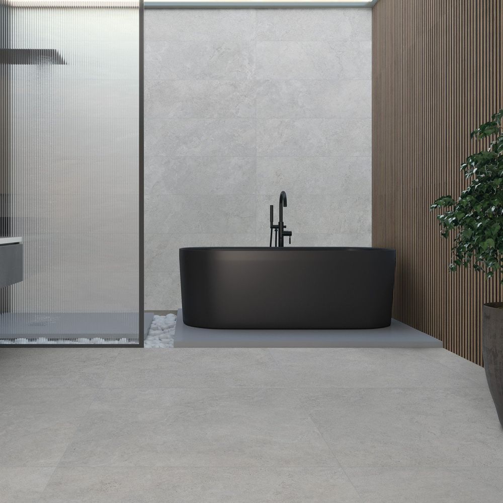 Linum Cloud Matt Porcelain Tile Roomset