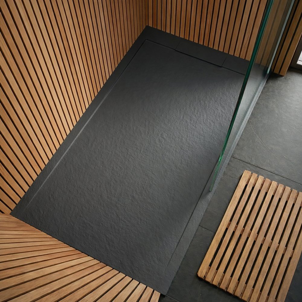 Neo Anthracite Slate Effect Shower Tray 1400x800mm